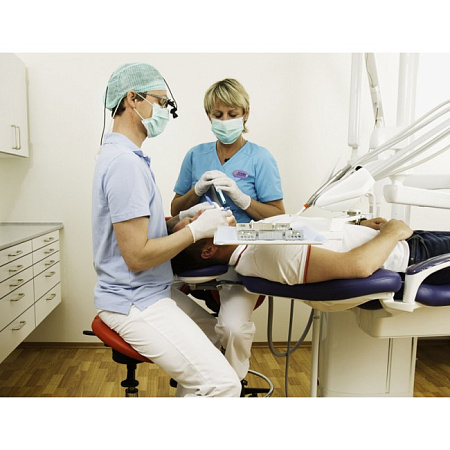 Salli Ergorest with Stretching Support - опора для двух рук со спинкой для выполнения работ, требующих высокой точности